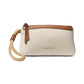 Talia Small Top Zip Cotton Wristlet