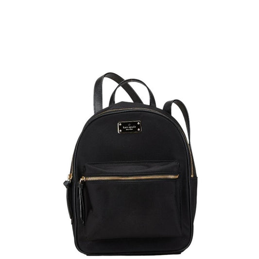 Nylon Leather Backpack (Pre-Owned)