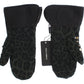 Dolce & Gabbana Elegant Studded Gray Wool Shearling Gloves