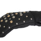 Dolce & Gabbana Elegant Studded Gray Wool Gloves