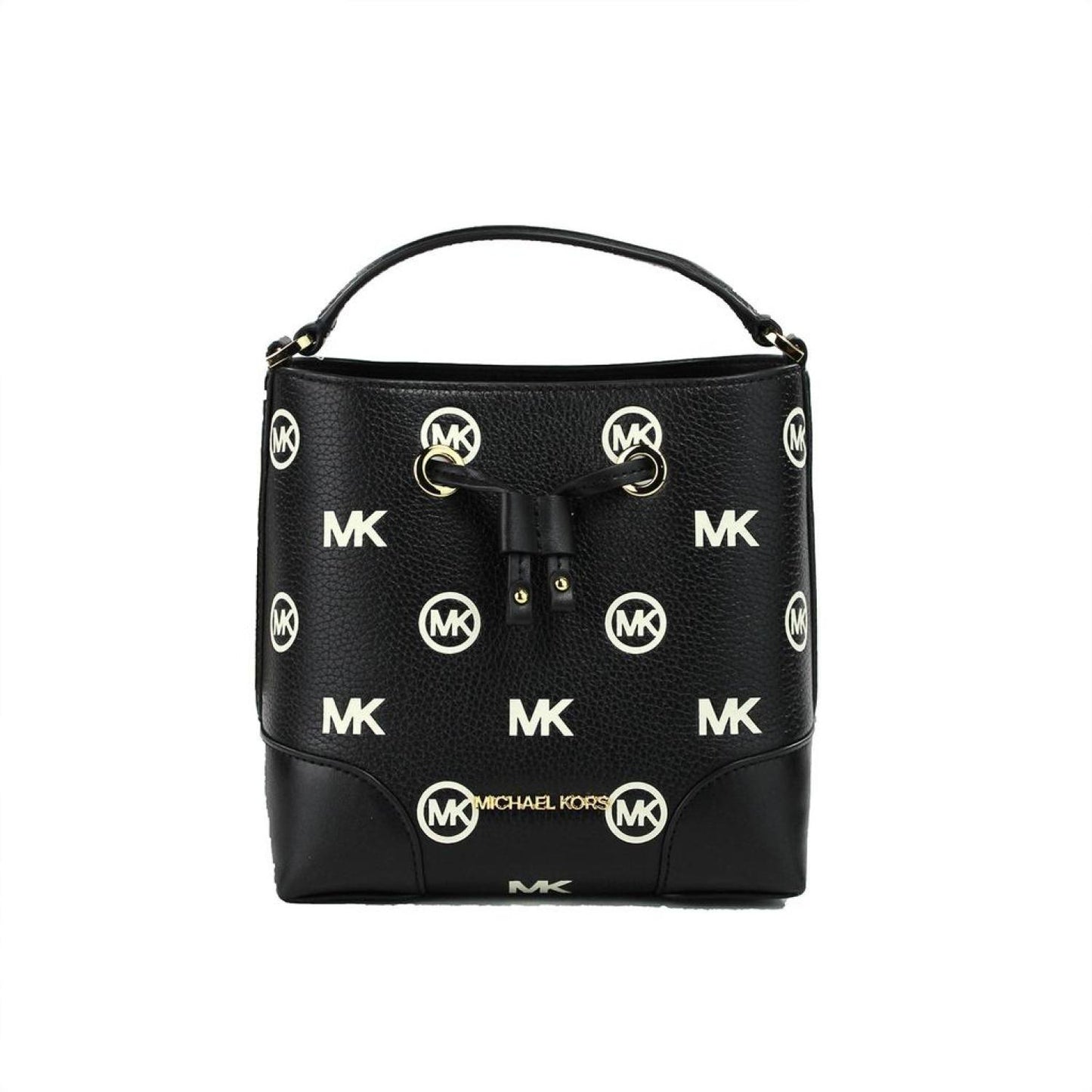 Michael Kors Mercer Small  Embossed Drawstring Bucket Messenger Bag Women's Purse