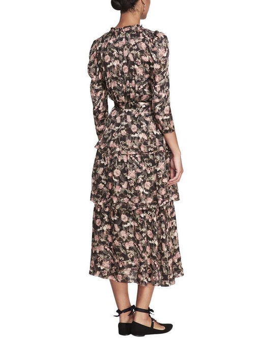 Marchesa Notte Juniper Floral Dress