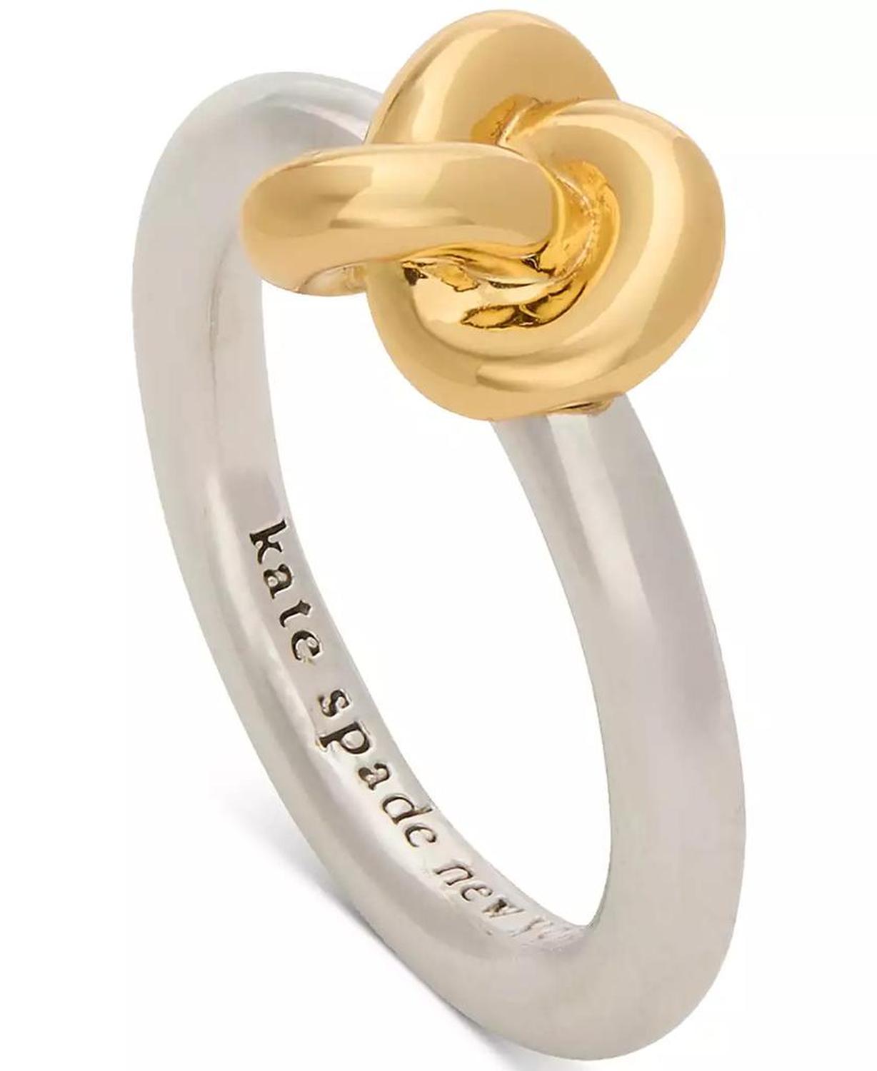 Two-Tone Double Knot Accent Ring