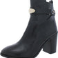 Womens Almond toe Side zipper Ankle Boots