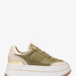 Hayes Two-Tone Leather Platform Sneaker