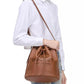 The Shoulder Leather Bucket Bag