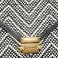 Michael Kors Navy  Woven Leather Whitney Shoulder Bag