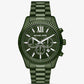 Oversized Lexington Green-Tone Watch