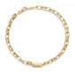 Gold-Tone Signature Stitched Chain Collar Necklace