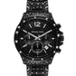 Women's Sage Chronograph Black Stainless Steel Watch 42mm