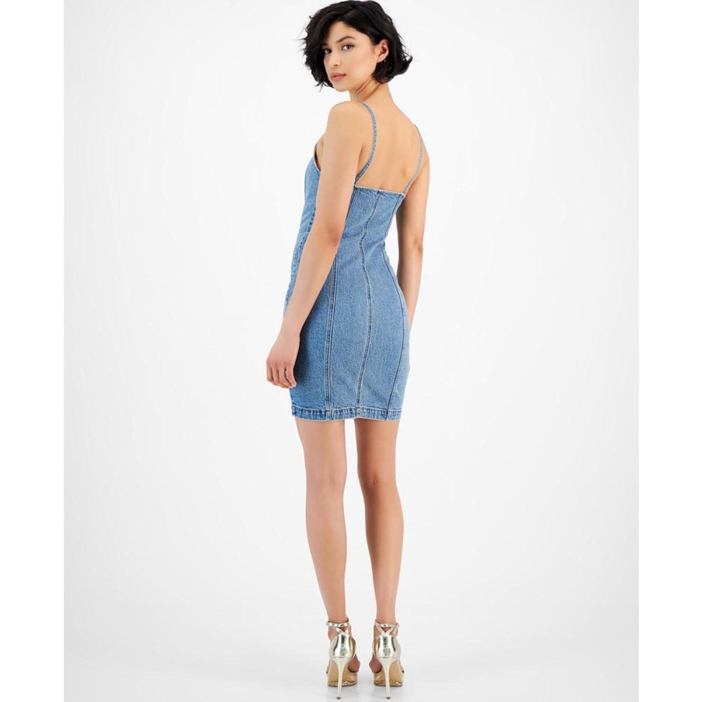 Women's Raye Zippered Denim Mini Dress