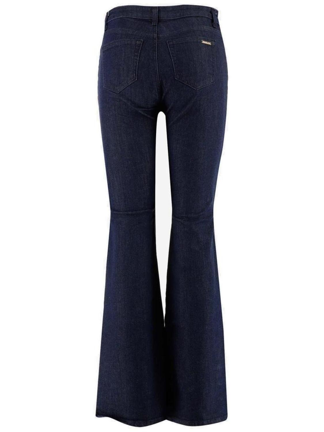 Michael Kors Button Embellished Flared Jeans