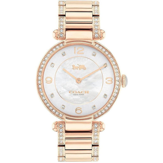 Coach Women's Cary Rose White Dial Watch