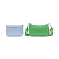 Double Up Colorblocked Saffiano Leather Crossbody