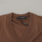 Dolce & Gabbana Elegant Virgin Wool V-Neck Pullover Sweater