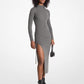 Stretch Wool Ruched Dress