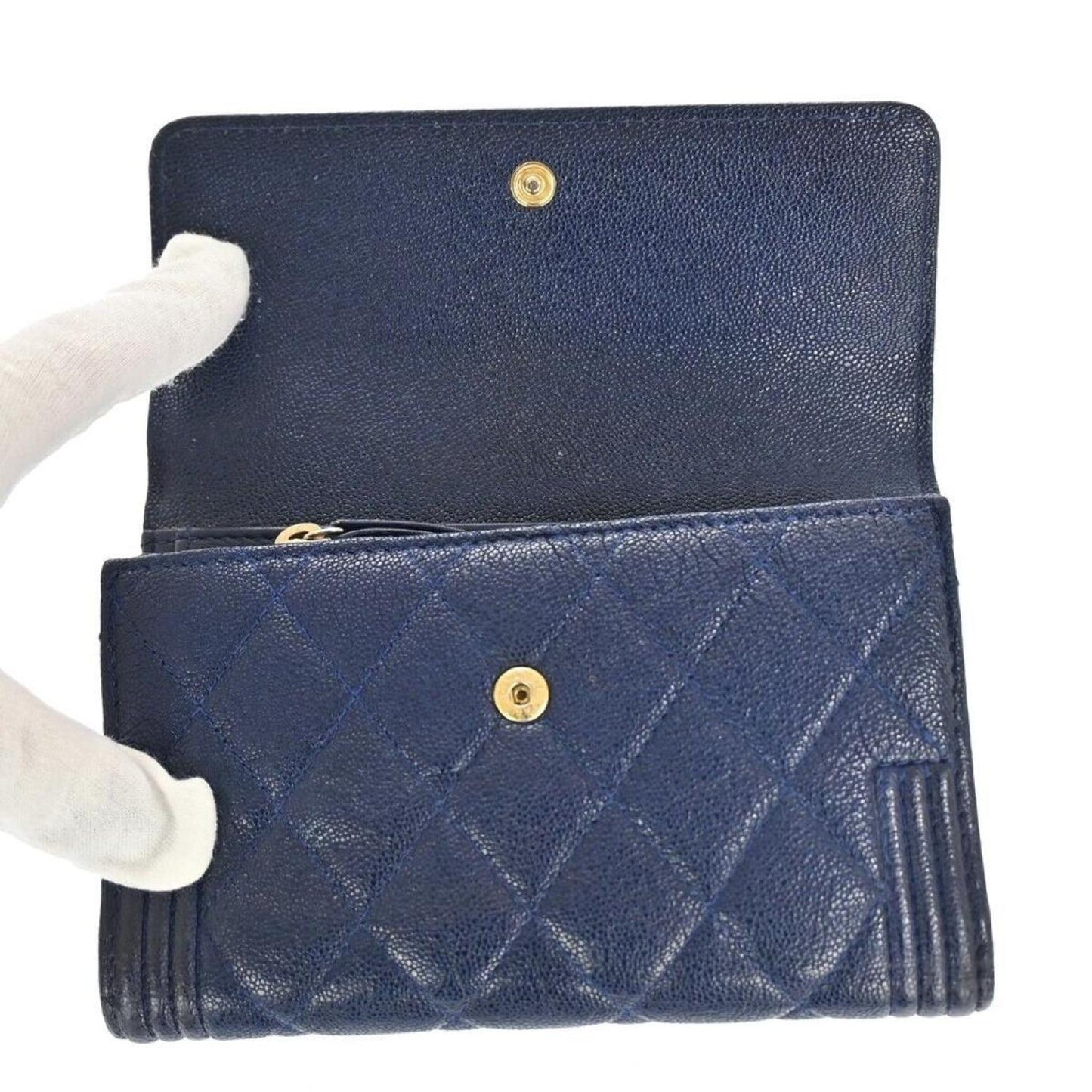 Chanel Boy  Leather Wallet  (Pre-Owned)