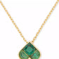 Gold-Tone Cubic Zirconia Spade Mini Pendant Necklace, 16"+ 3" extender