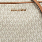 Michael Kors  Signature Coated Canvas And Leather East West Crossbody Bag