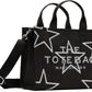 Black 'The Star Canvas Medium' Tote