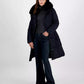 Women's Faux-Fur-Collar Belted Puffer Coat, Created for Macy's