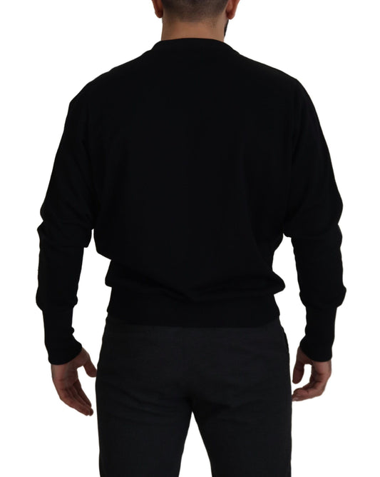 Dolce & Gabbana Elegant Crewneck Cotton Blend Sweater