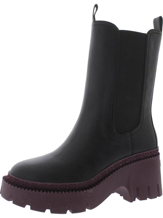 Alexa Womens Leather Chelsea Boots