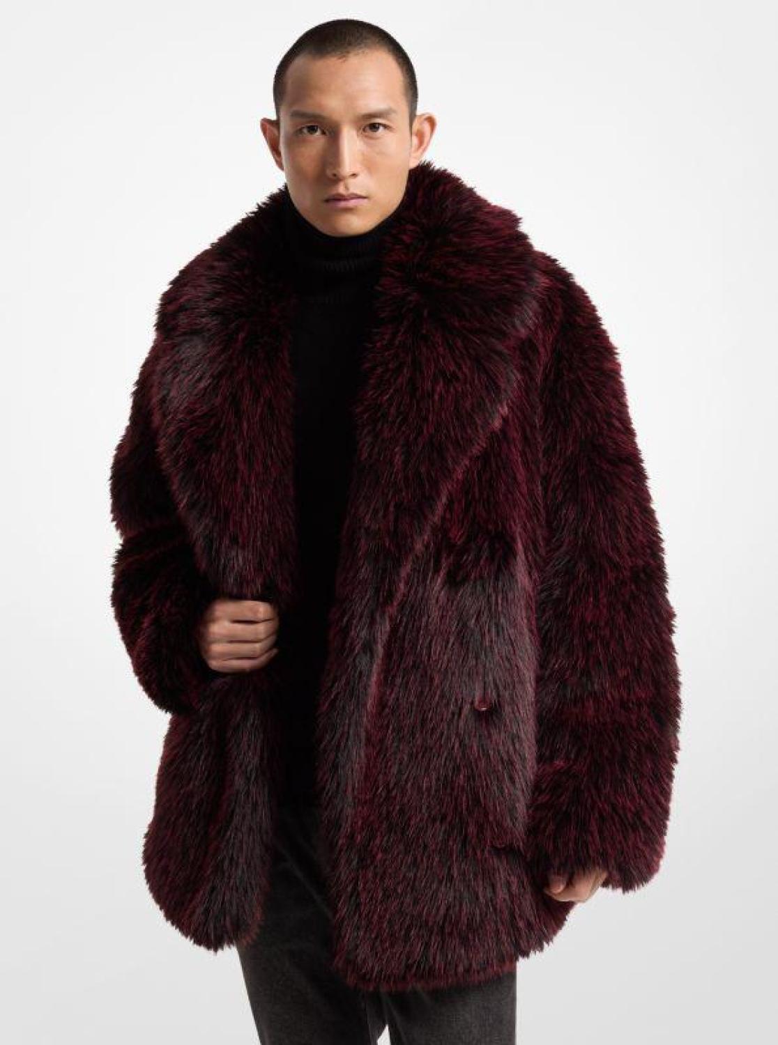 Faux Fur Peacoat