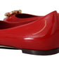 Dolce & Gabbana Red Suede Crystal Loafers - Exquisite Elegance