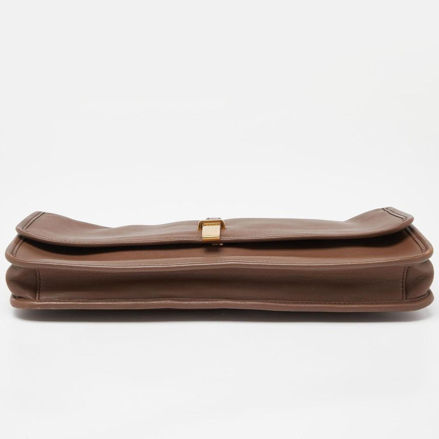 Marc By Marc Jacobs  Leather Metal Flap Clutch