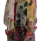 Dolce & Gabbana Multicolor Silk Ascot Collar Blouse