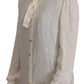 Dolce & Gabbana Elegant Silk Ascot Collar Blouse