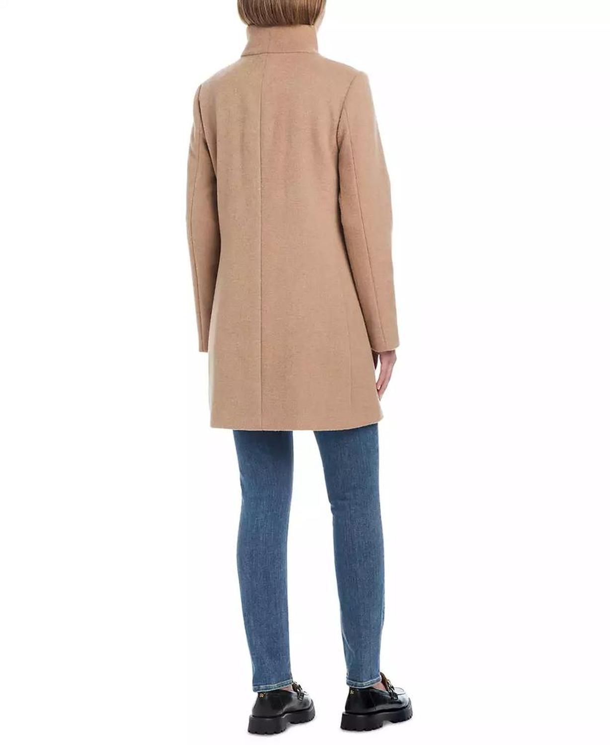 Women's Single-Breasted Stand-Collar Coat