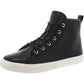 Jinger Womens Leather Fashion High-Top Sneakers