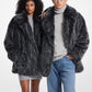 Faux Fur Peacoat