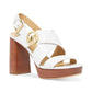 Vera Logo Charm High Heel Platform Sandals