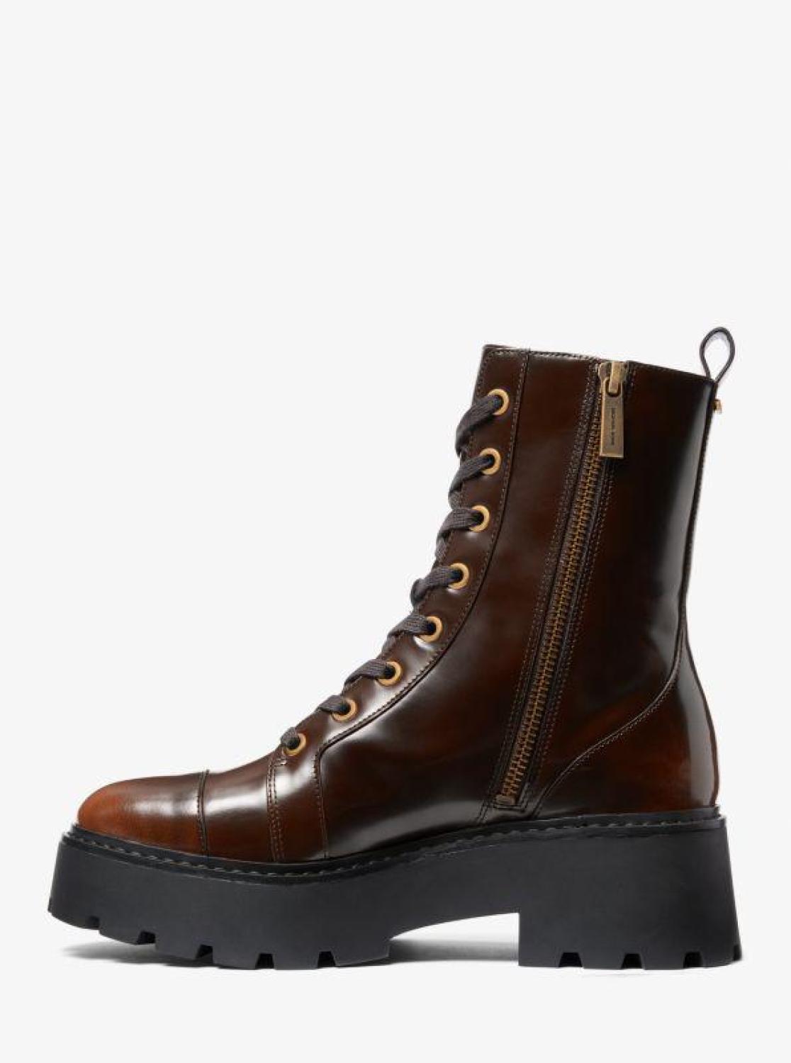 Blake Burnished Leather Combat Boot