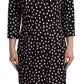 Dolce & Gabbana Polka Dot Sheath Midi Elegance