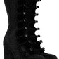 Black 'The Rhinestone Kiki Knee-High' Tall Boots