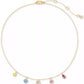 Bubbly Bezel Frontal Necklace, 16" + 3" extender