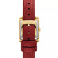 Women's Emery Three-Hand Red Leather Watch 22mm and Bracelet CNY Gift Set