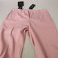 Dolce & Gabbana Chic MidWaist Virgin Wool Pink Pants