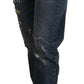 Dolce & Gabbana Chic Boyfriend Cut Mid Waist Denim Jeans