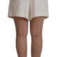 Dolce & Gabbana Elegant High Waist White Culotte Shorts