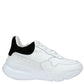 Alexander McQueen Women White Leather Suede Sneaker