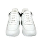 Alexander McQueen Women White Leather Suede Sneaker