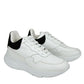 Alexander McQueen Women White Leather Suede Sneaker