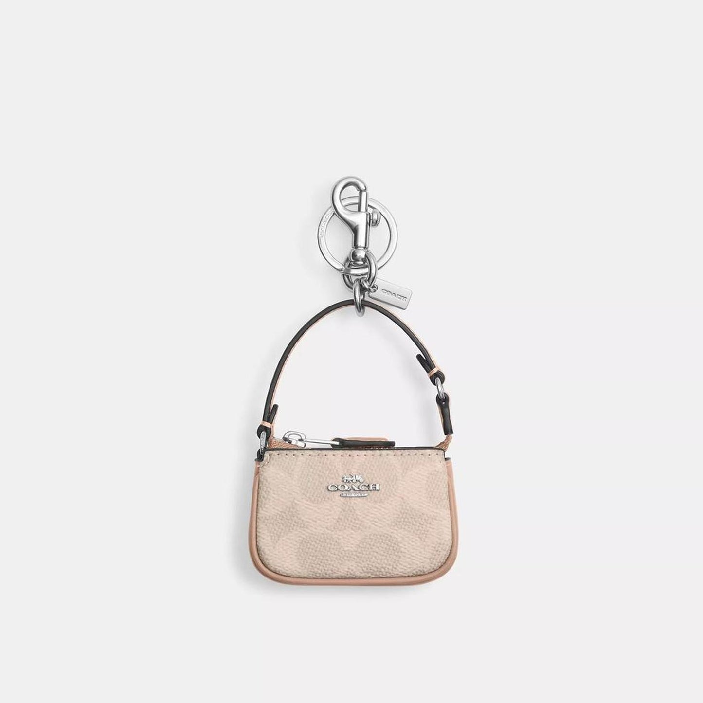 Coach Outlet Mini Nolita Bag Charm In Signature Canvas