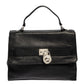 Michael Michael Kors  Pebbled Leather Padlock Flap Top Handle Bag