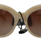 Dolce & Gabbana Beige Chic Acetate Women's Sunglasses